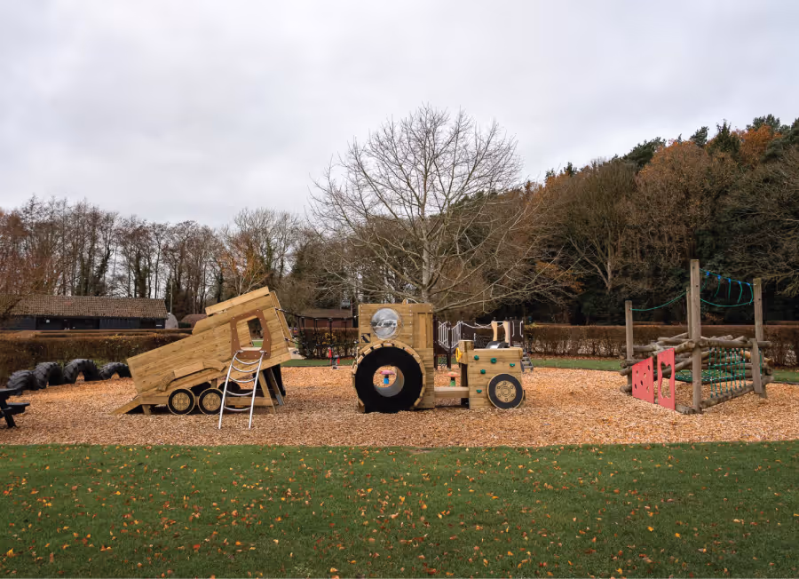 Deer's Glade play area featuring climbing frames