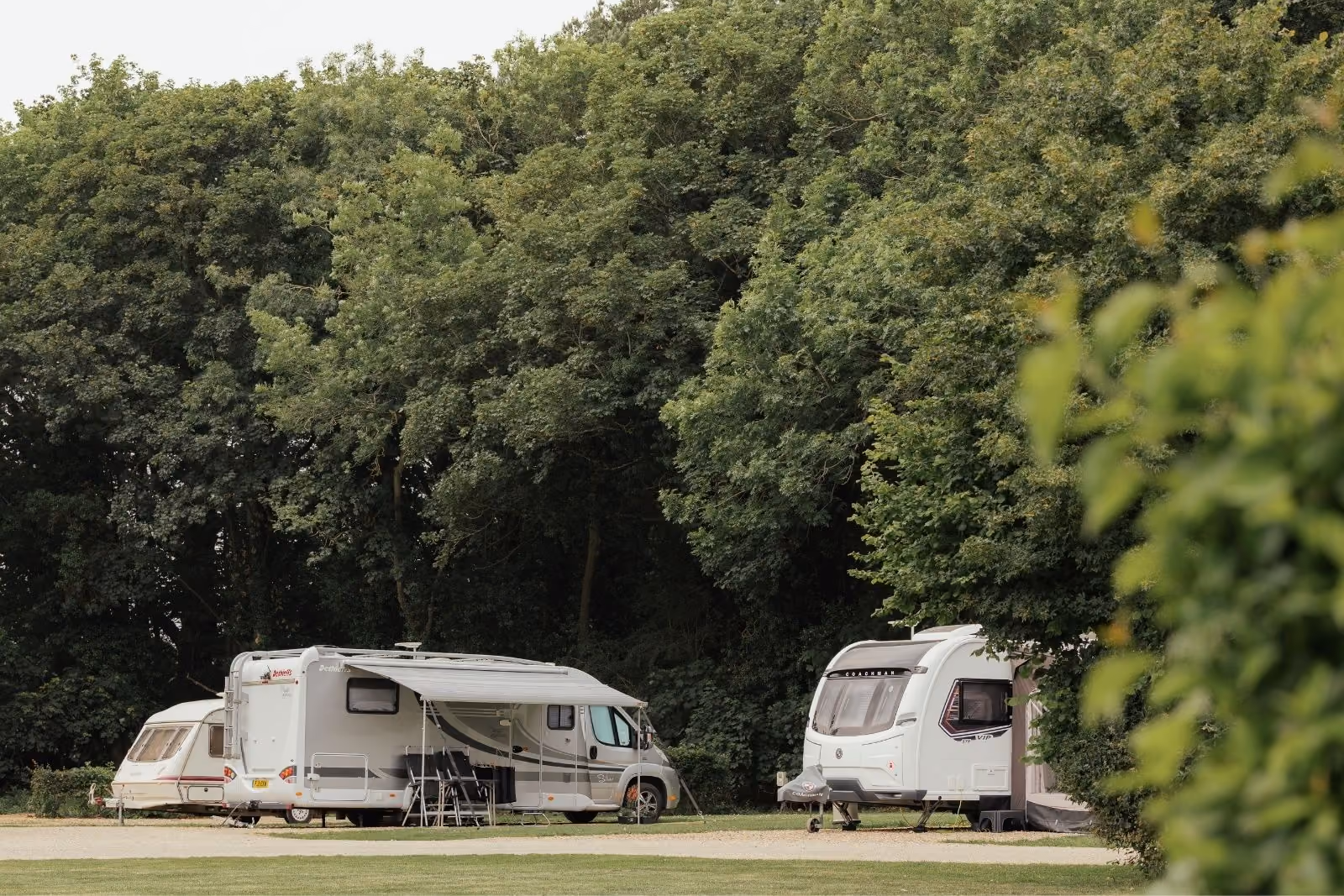 Motorhome and Caravan pitches at Deer's Glade
