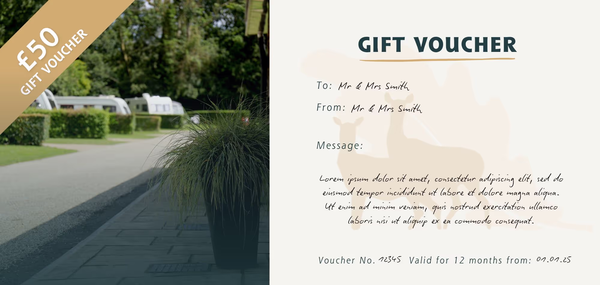 Deer's Mead gift vouchers