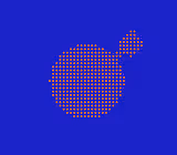 Icône orange en pointillés représentant une bombe avec une mèche sur fond bleu.