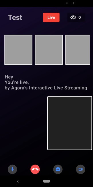 Switching the Live Streaming Client Role Using the Agora RTM SDK on Flutter screenshot 3