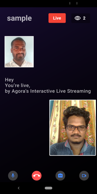 Switching the Live Streaming Client Role Using the Agora RTM SDK on Flutter screenshot 6