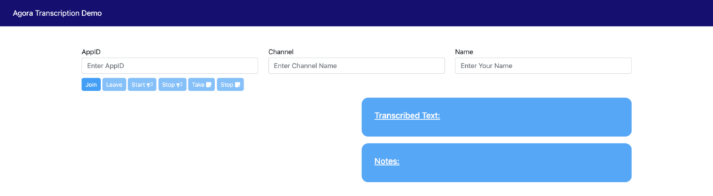 Building Your Own Transcription Service Within a Video Call Web App - Screenshot #3