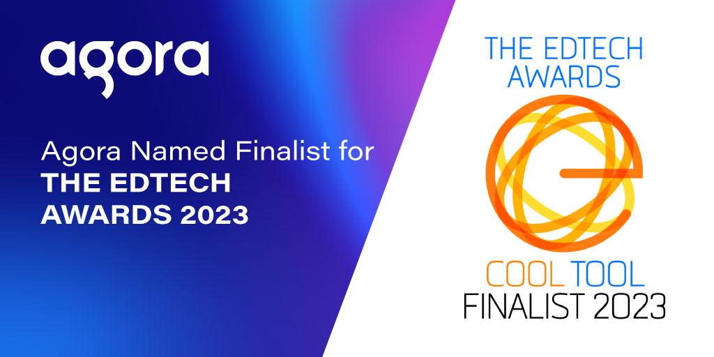 Agora named EdTech Awards finalist for low-code virtual classroom solution