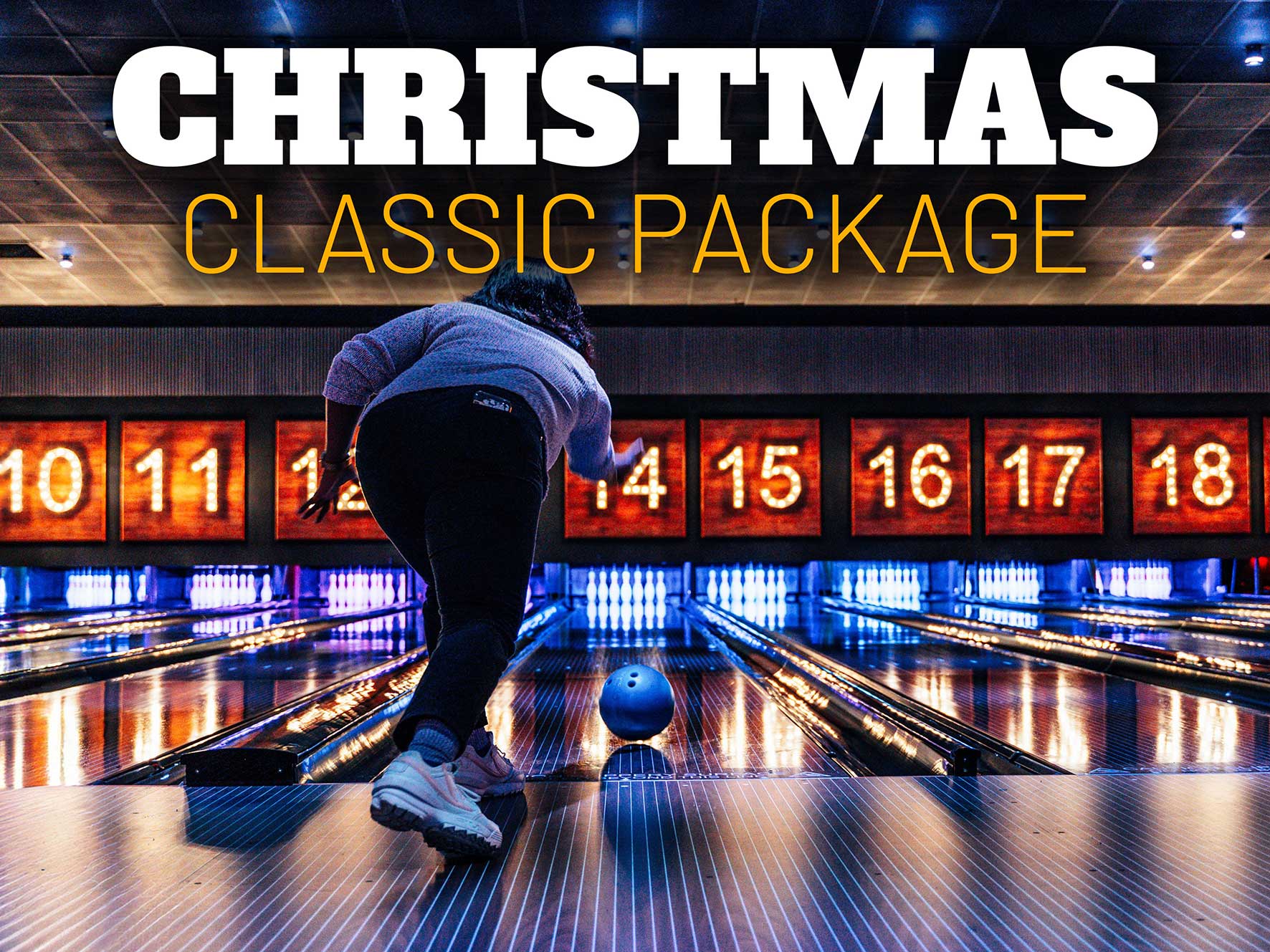 Christmas party at Codona's. Classic package. Group of people
