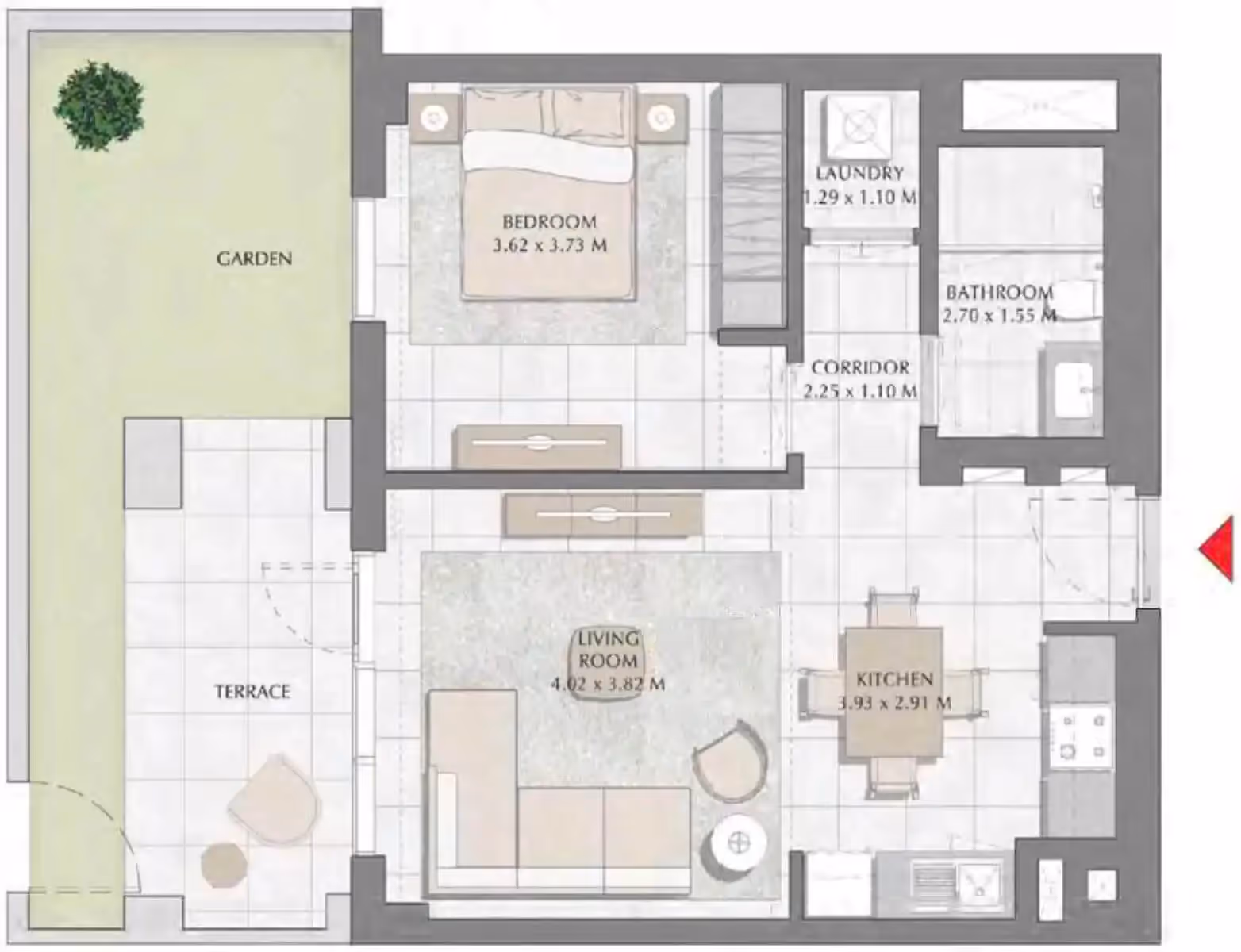 Surf 1 Bedroom Apartments