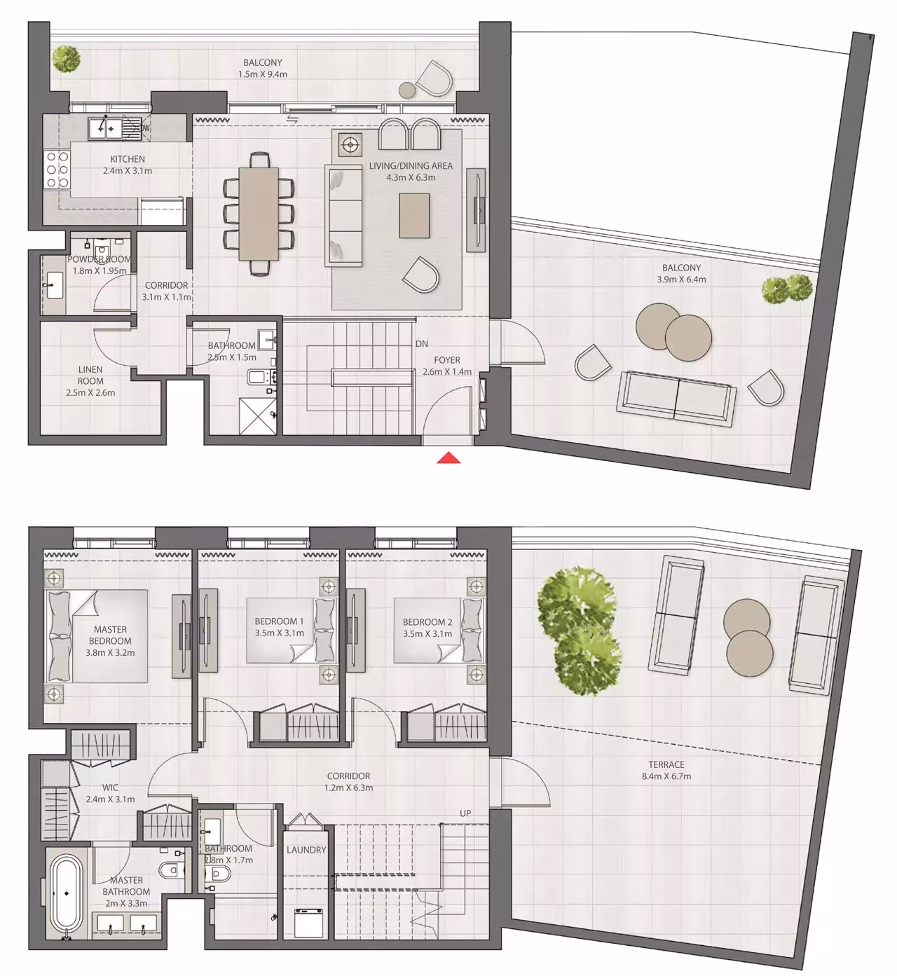 Creek Edge 3-Bedroom Townhouse