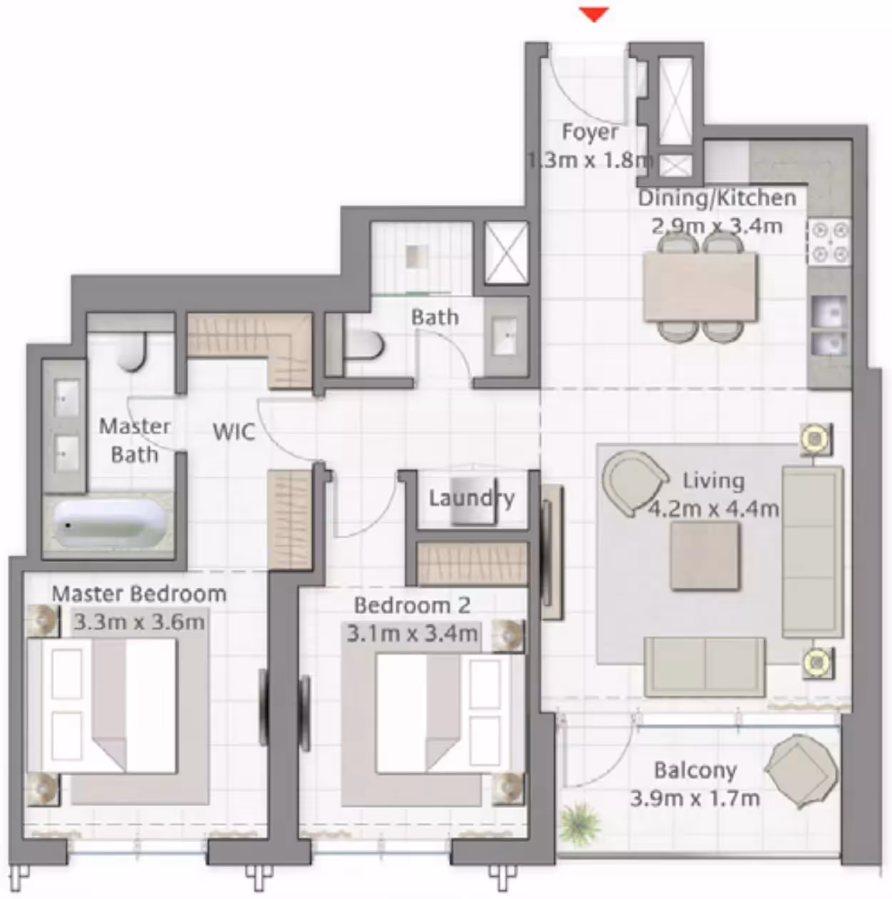 Creek Gate 2-bedroom