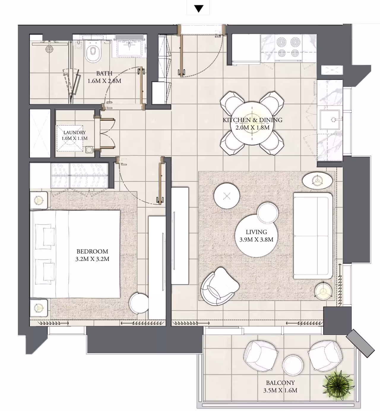 Savanna 1-Bedroom Apartment 