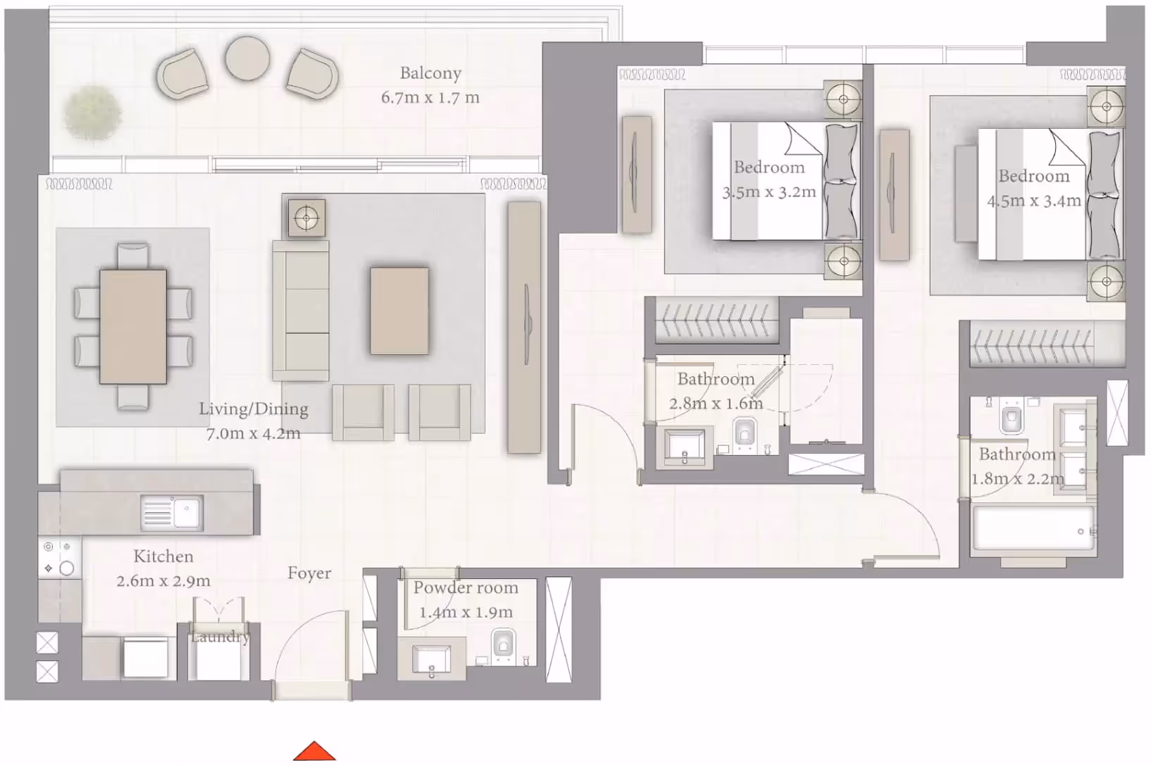 Creekside 2-Bedroom Apartments