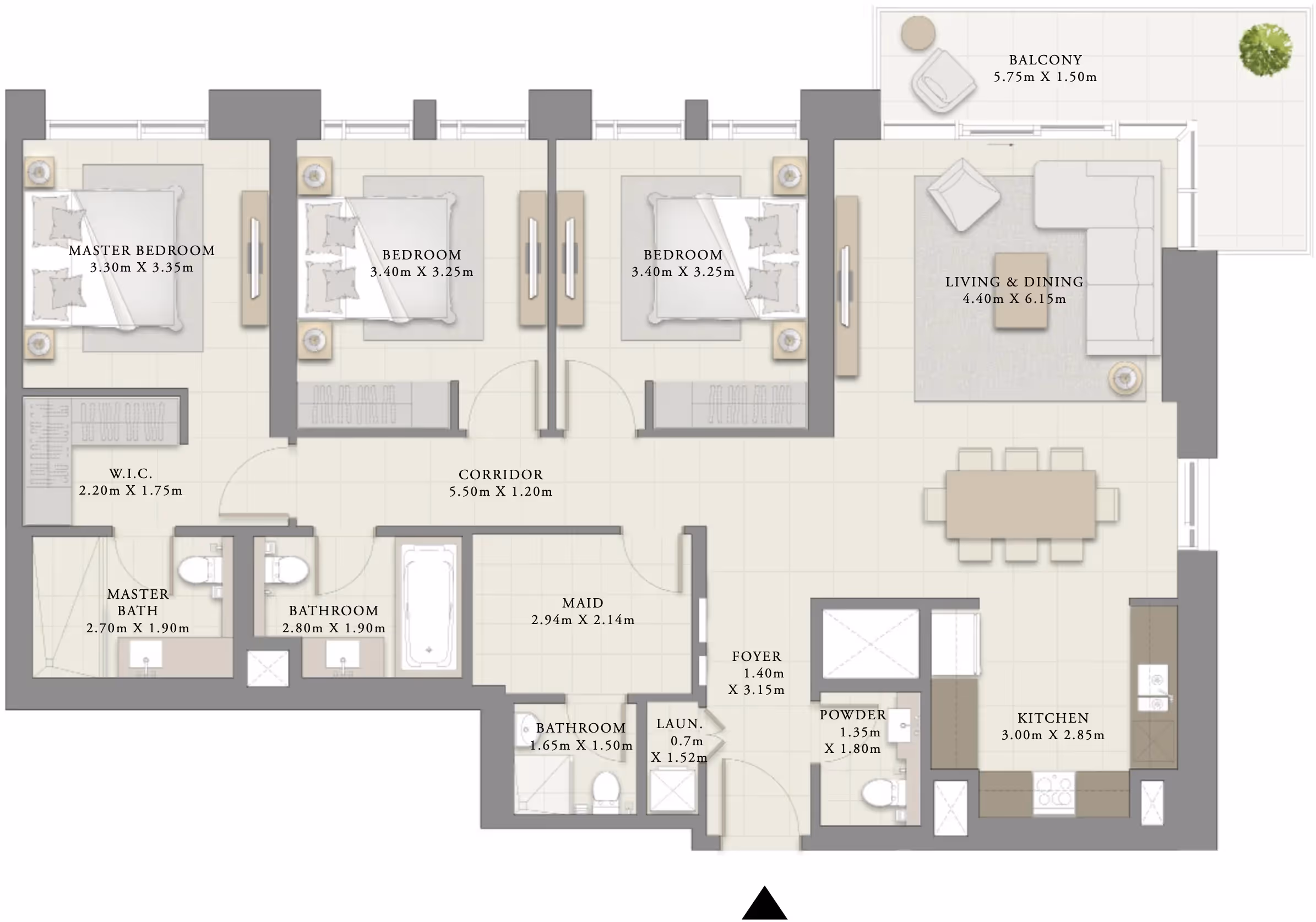 Creek Crescent 3 Bedroom Apartments