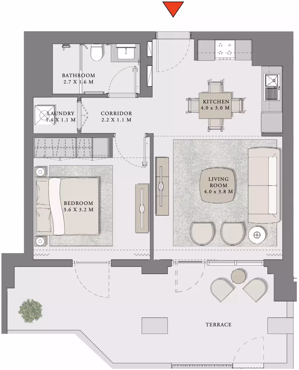 Orchid 1-Bedroom Apartment 