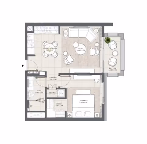 mng 1-Bedroom Apartments
