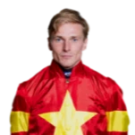 A man in a red and yellow costume.