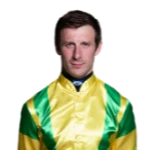 A man in a yellow and green jacket.