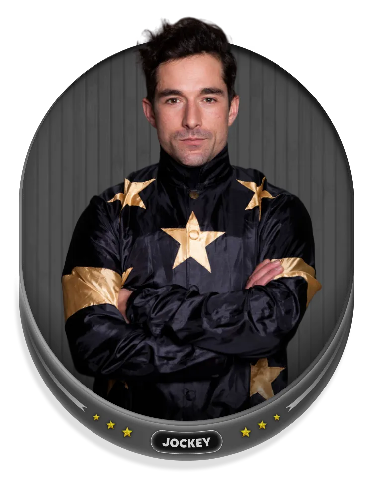 A man with his arms crossed in a circle.