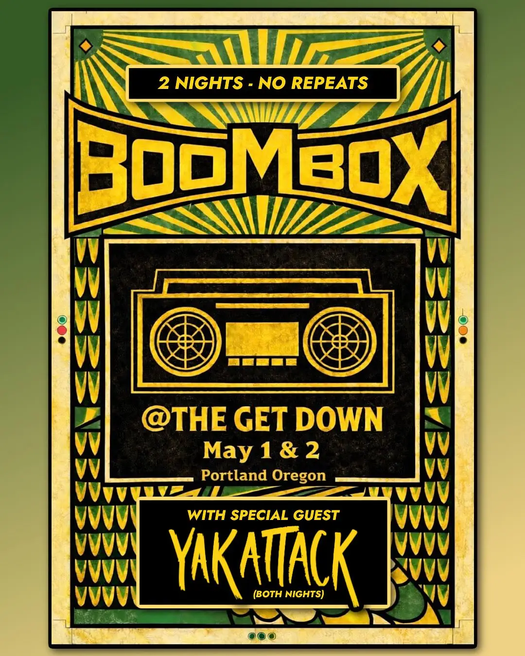 BoomBox w/ Yak Attack (2 Nights - 5/1 & 5/2) event image
