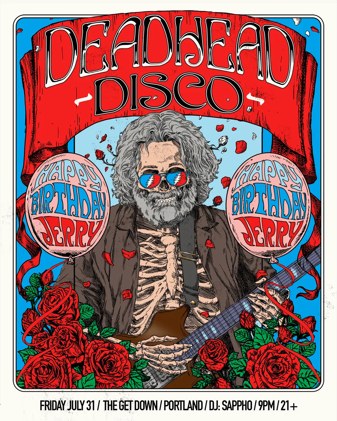 Deadhead Disco: Jerry's Birthday Celebration event image