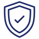 Icon of a shield with a check mark, symbolizing insurance agents