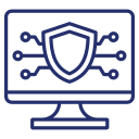 Icon of a computer monitor showing a circuitboard to symbolize insurtech bond news