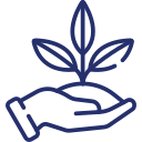 Blue Industry-Specific Bonding Icon