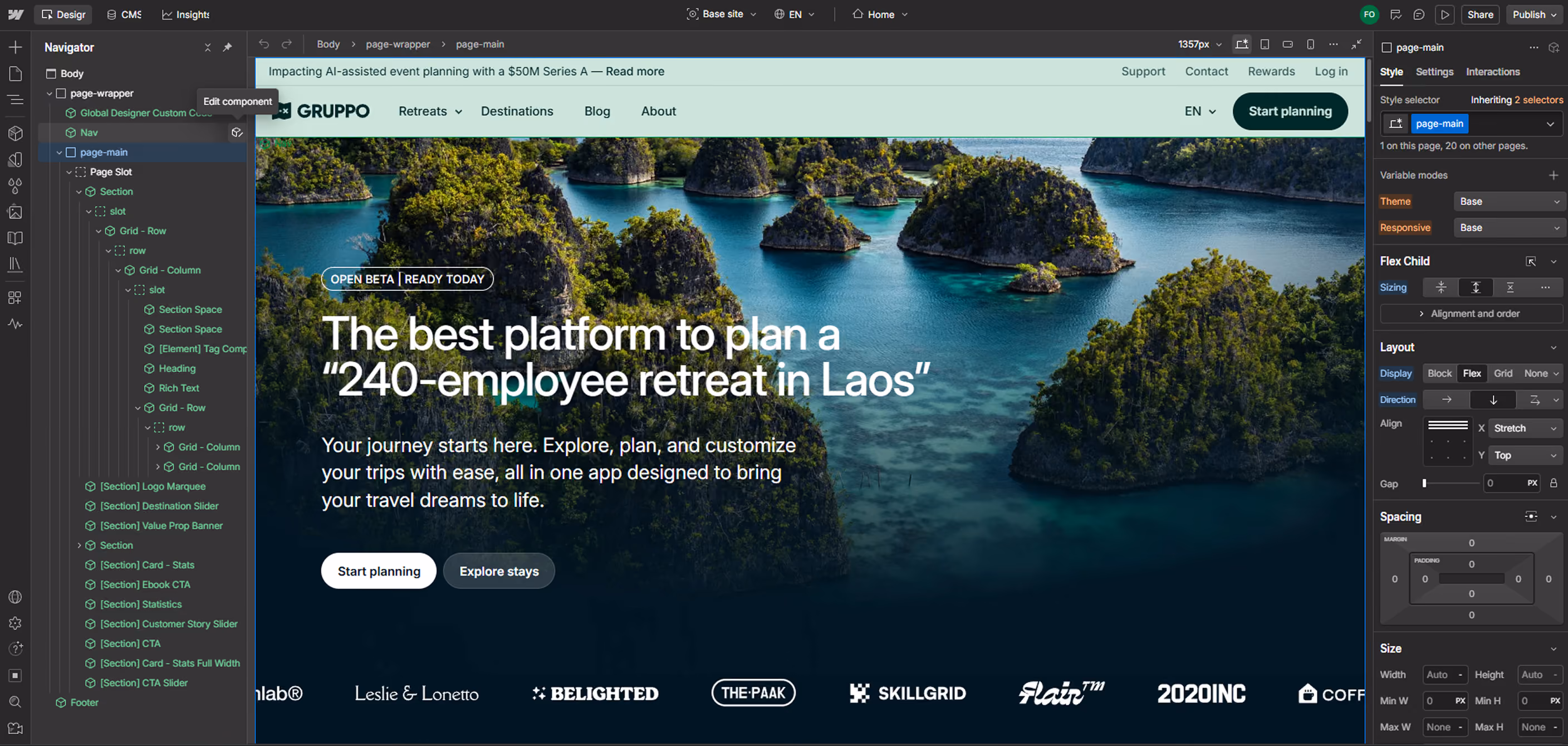 Desarrollo Webflow