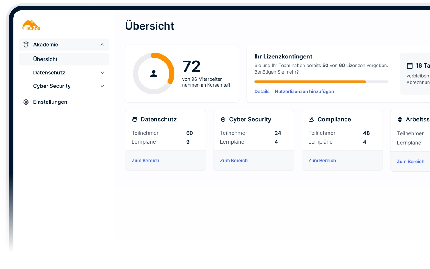IS-FOX Schulungsplattform