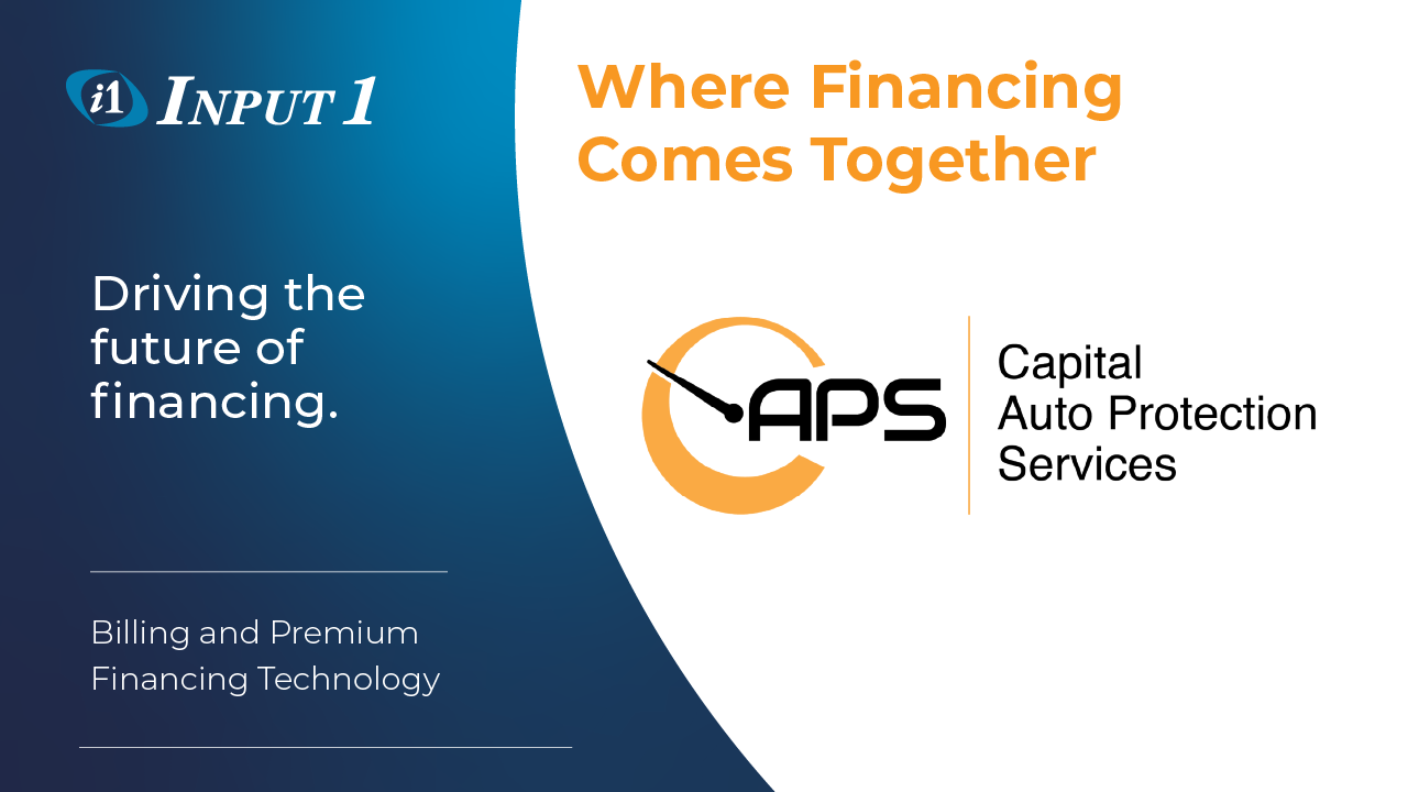 Capital Auto Protection Services Selects Input 1 to Support Warranty Financing Launch