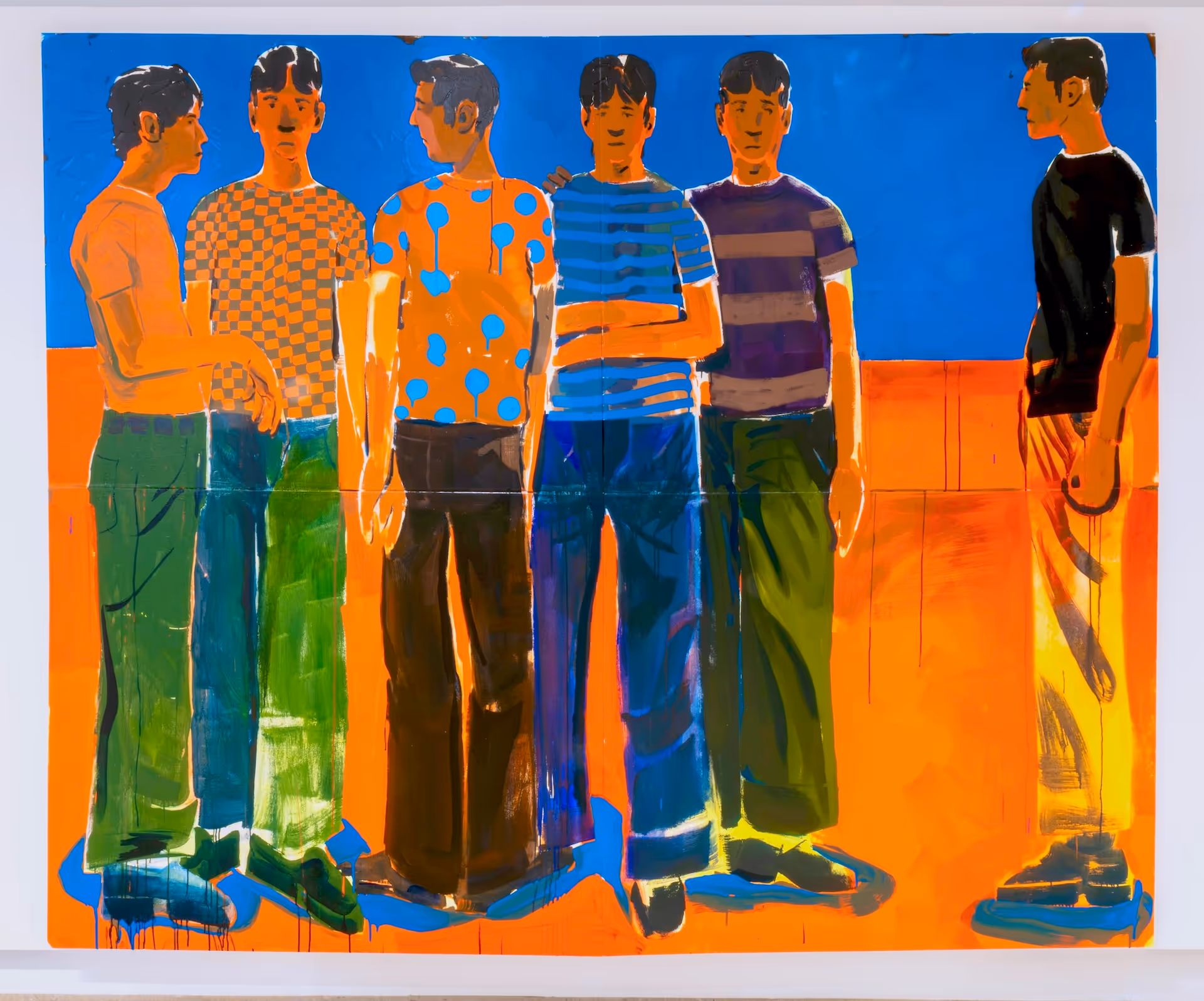 Big Bertha (Gathering), 2024, Acrylic on canvas, 96 x 118 inches