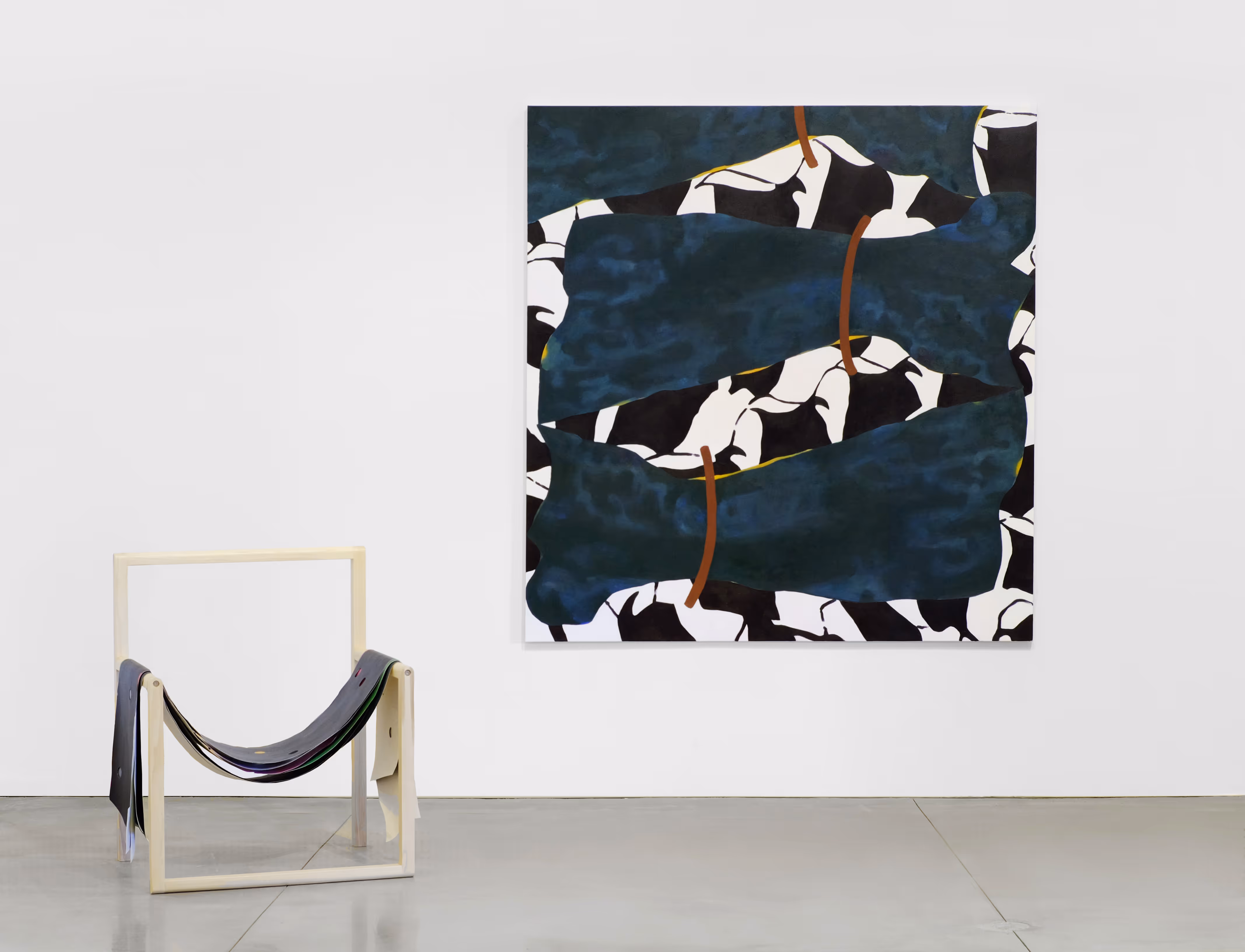 Snaked, 2022, Oil on canvas, 67 x 70 inches