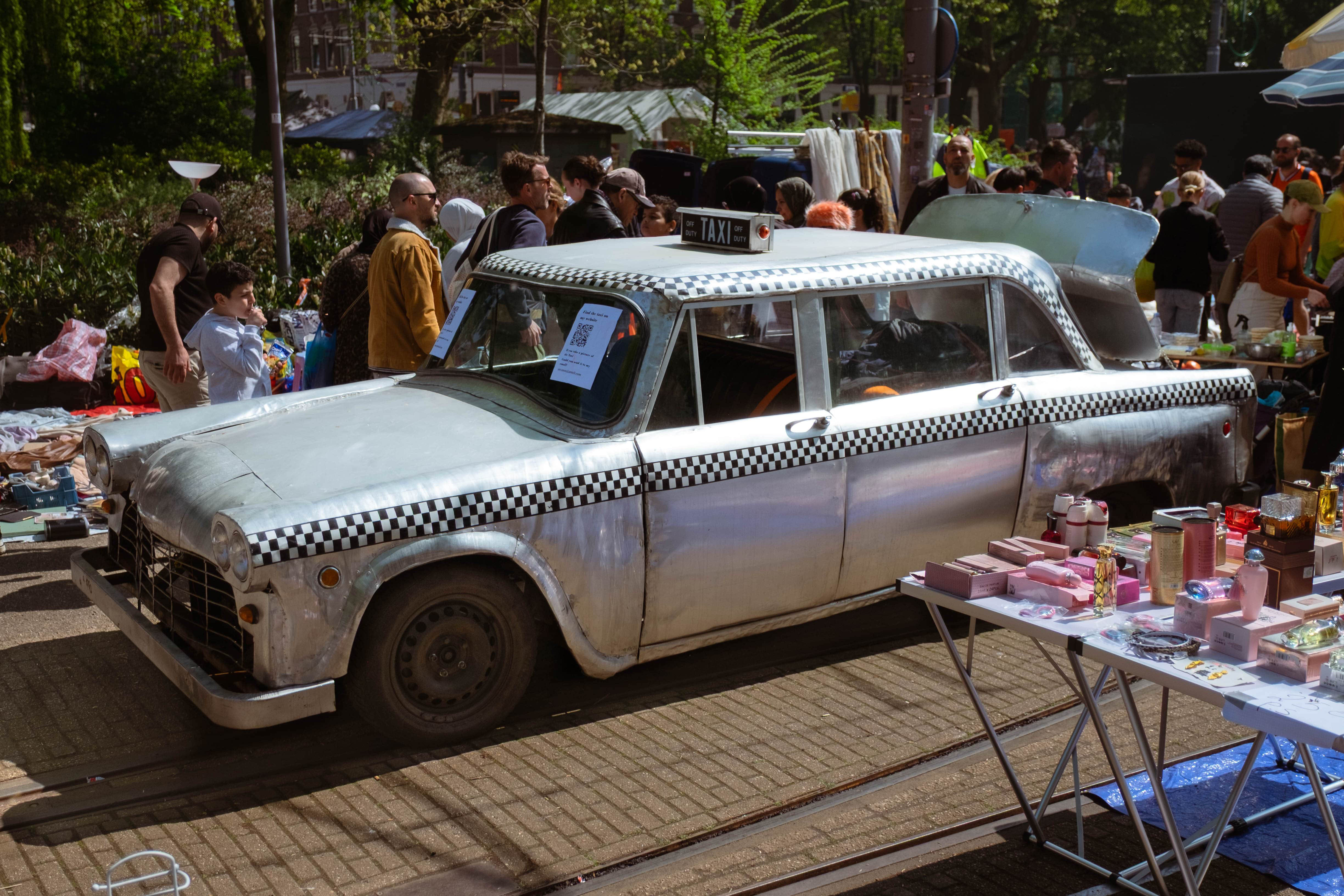Rowan van As, 'New York Taxi', 2021–ongoing, Functioning sculptural installation (modified vehicle), 197 × 75 × 63 inches.