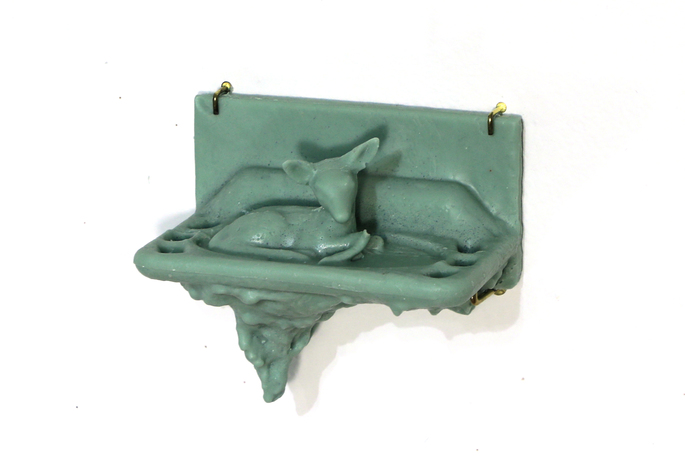 Madison Donnelly, 'Grease Trap', 2026, Calcified beef tallow soap, and animal dewormer (Ivermectin)