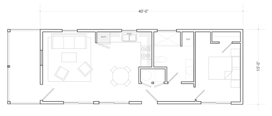 Temescal 40' with Porch Mirrored