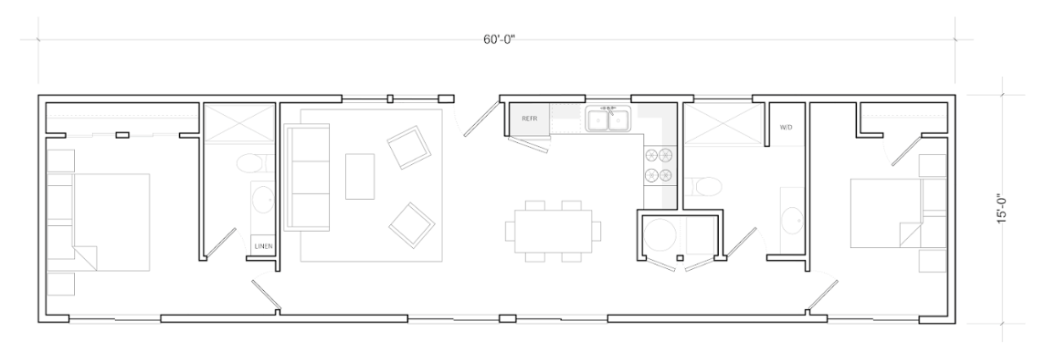 Temescal 60' Mirrored