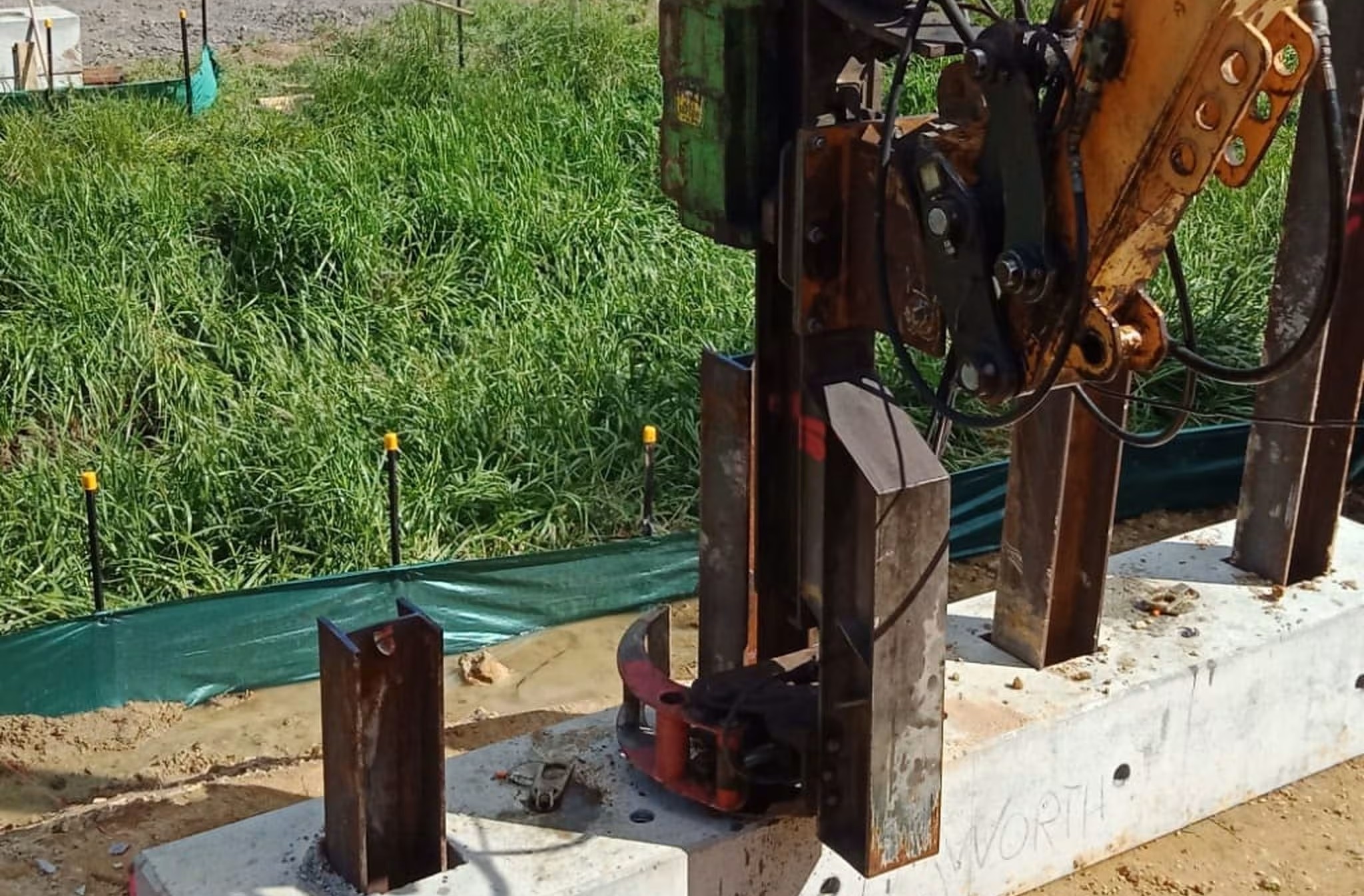 Finished piling