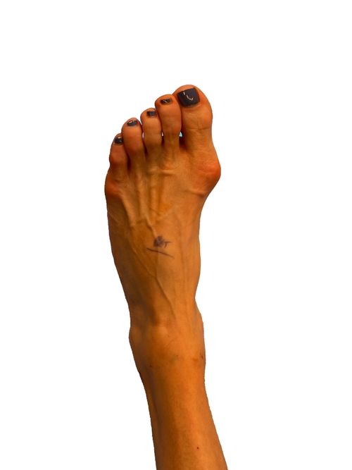 foot and ankle from the side