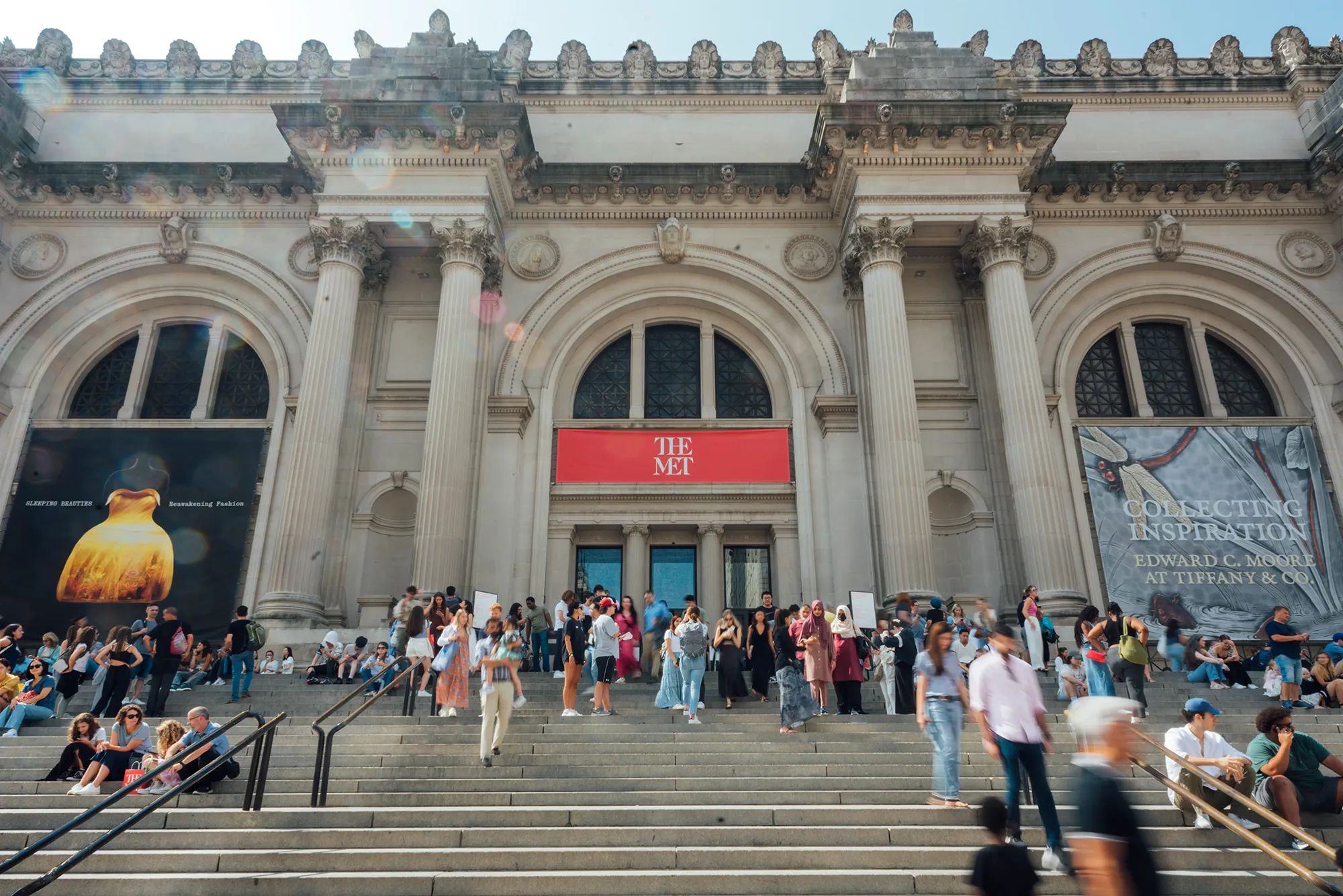 The Metropolitan Museum of Art in New York City, showcasing its grand architecture and iconic entrance.