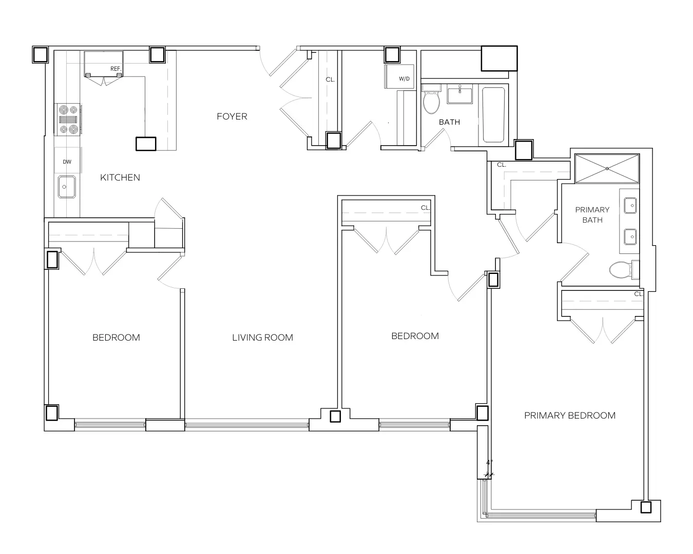 165 East 66 by Stonehenge - 15C Floorplan