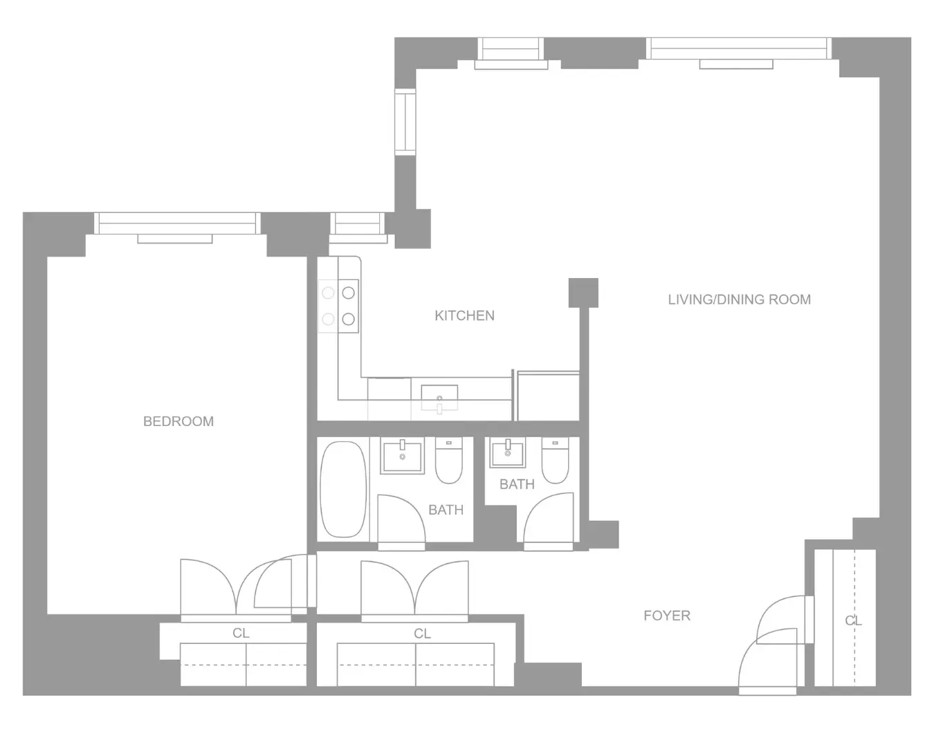 41 Park Avenue - 016F Floorplan