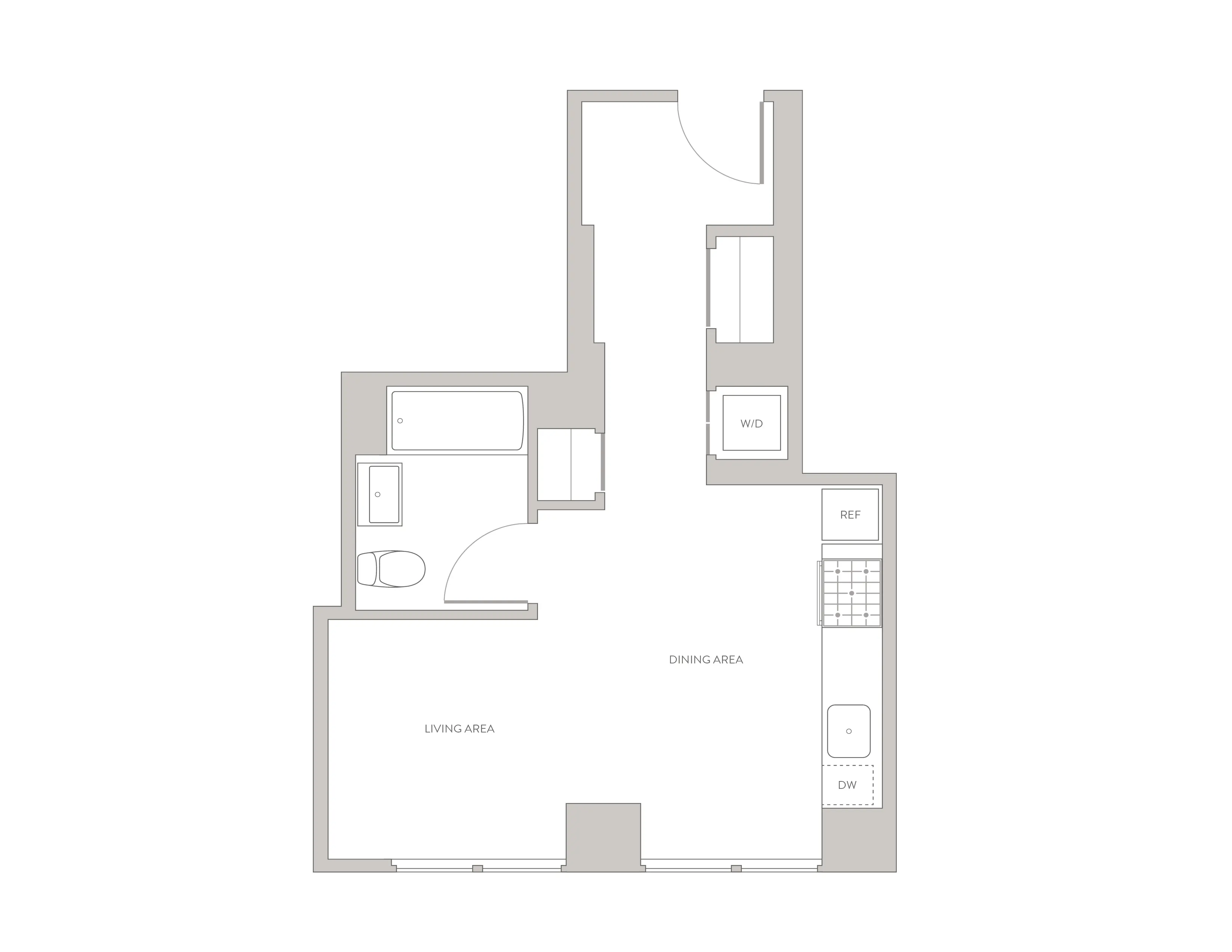 Studio apartment at 42-20 24th Street, Unit 045F, Long Island City, photo 1 of 1