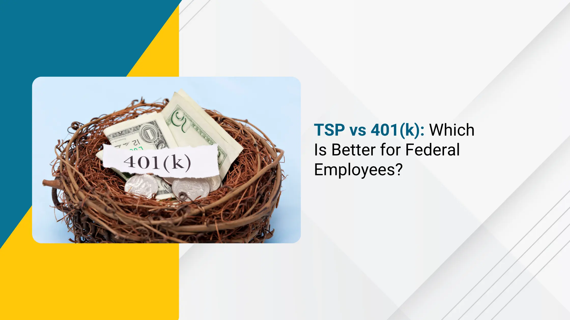 TSP vs 401(k) Comparison for Federal Employees