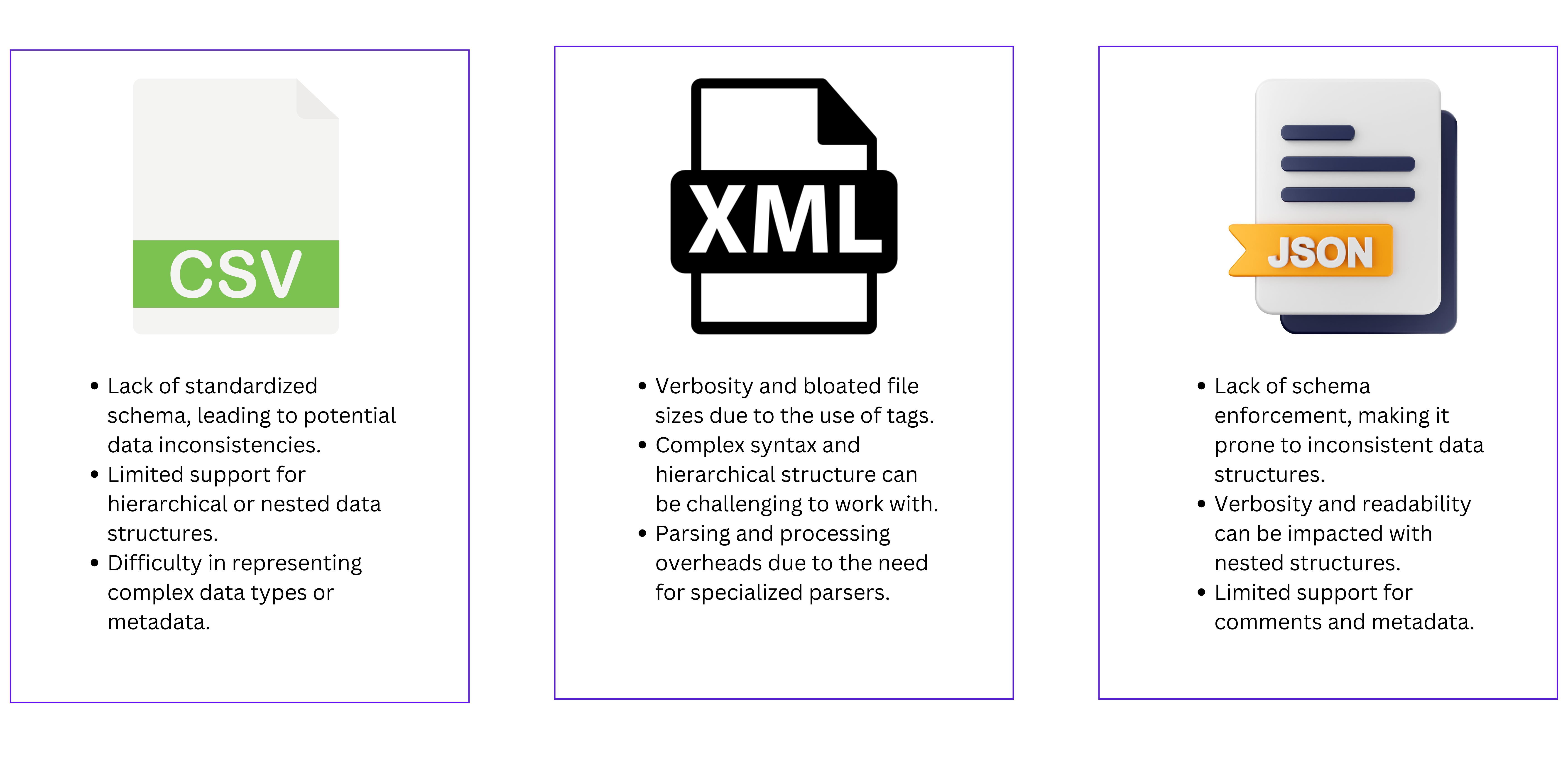 explanation of data format challenges