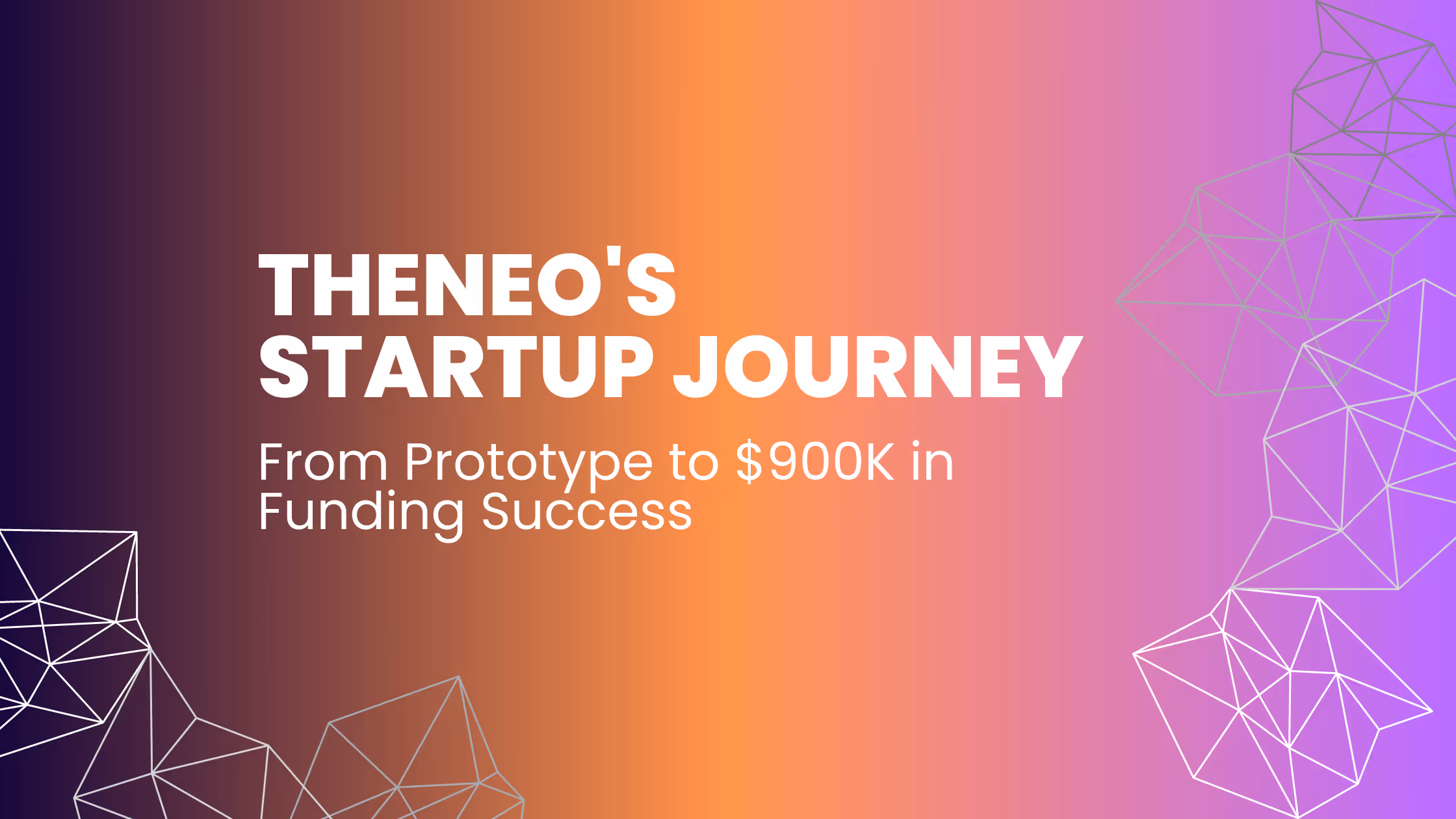 Theneo's Startup Journey: From Prototype to $900K in Funding Success