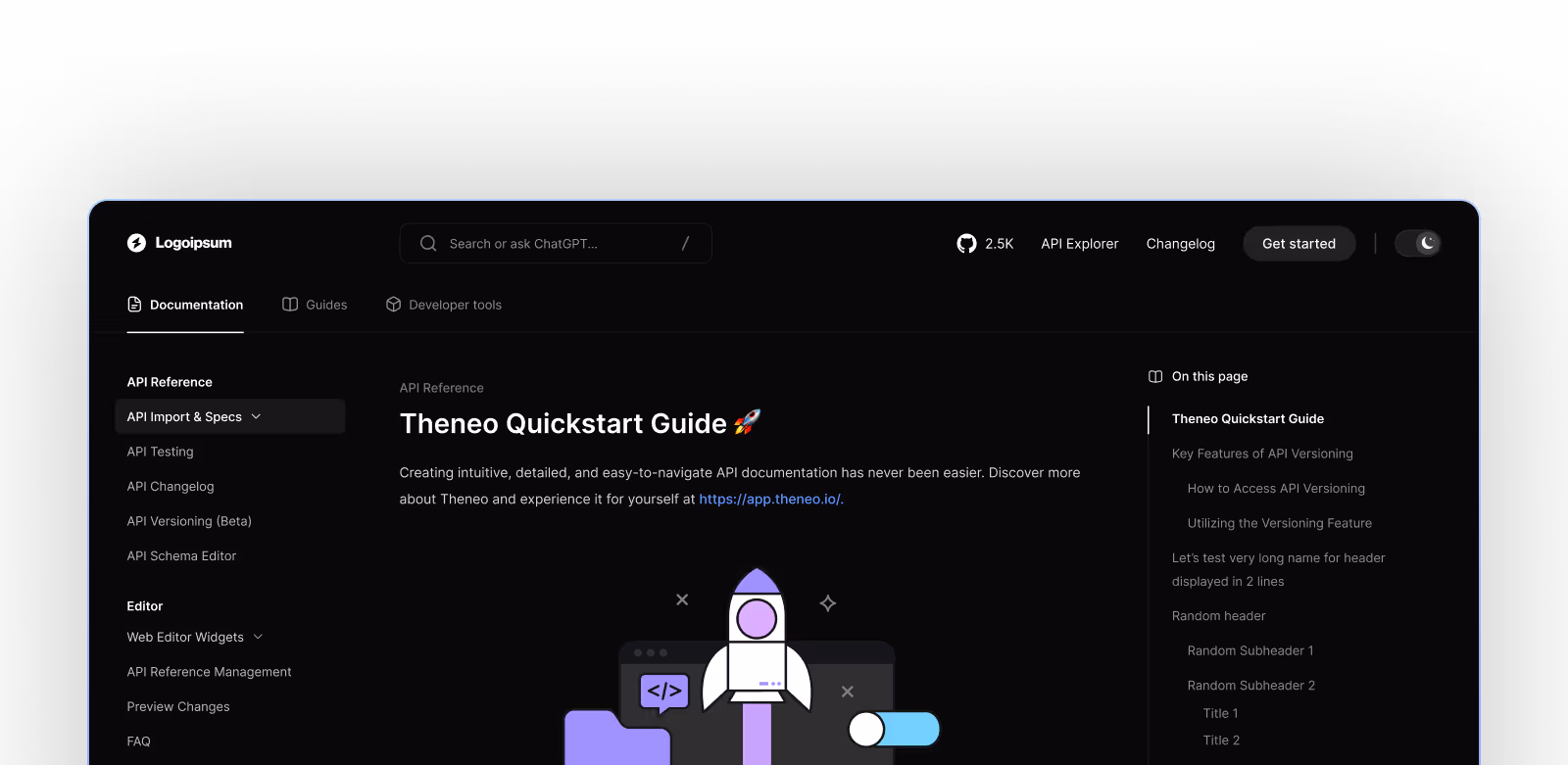 Single Page Template