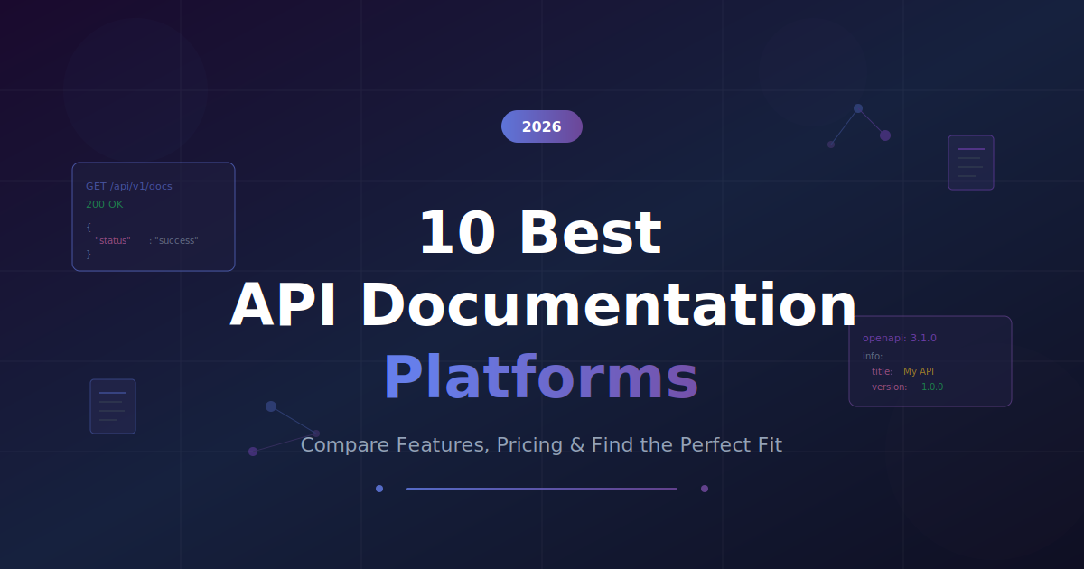 10 Best API Documentation Platforms for 2026