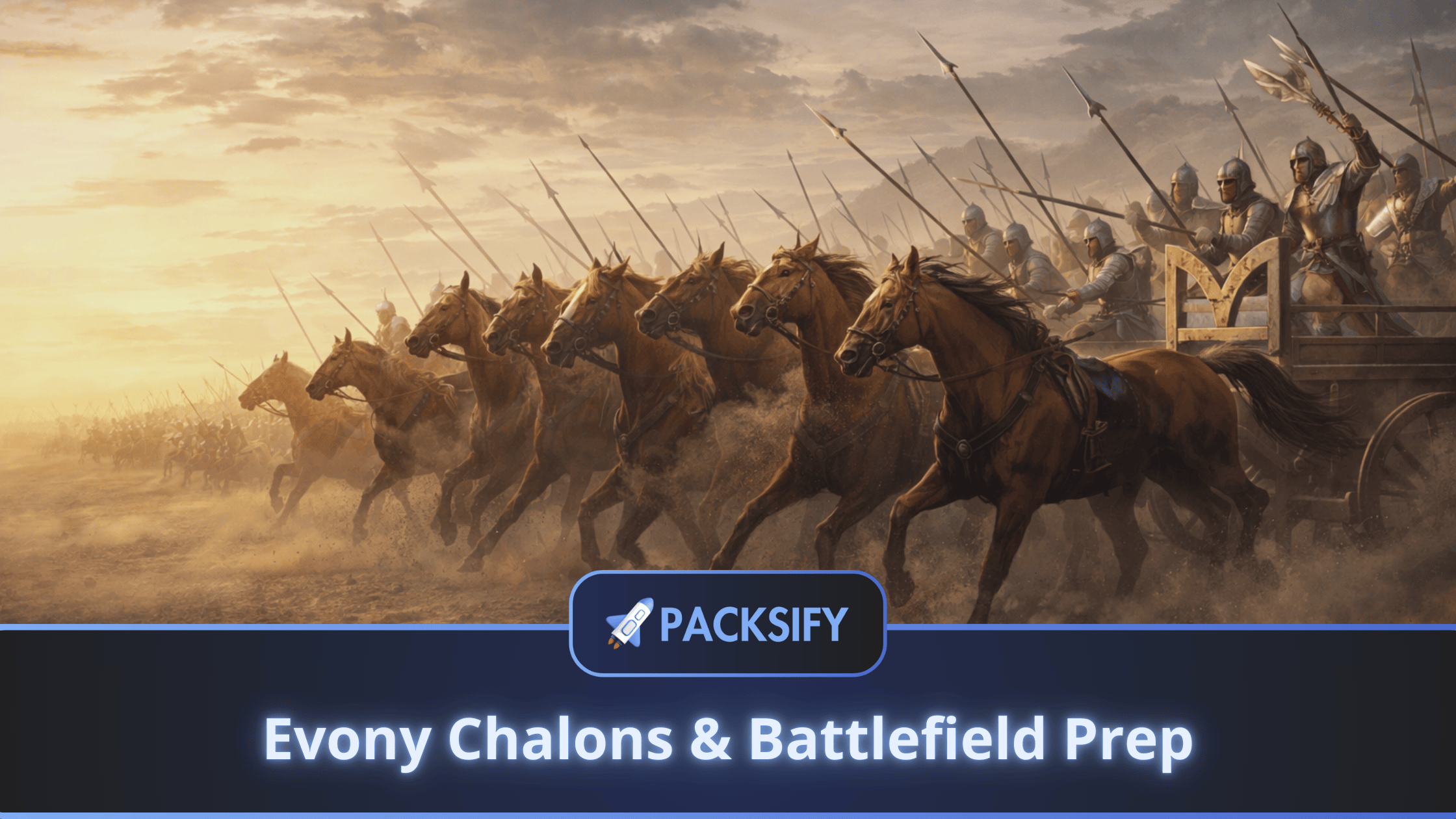 evony blog banner with packsify logo