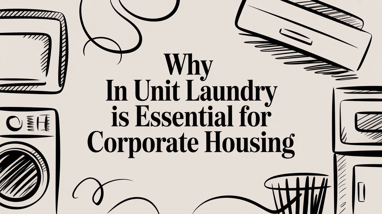 Why In Unit Laundry Is Essential for Corporate Housing