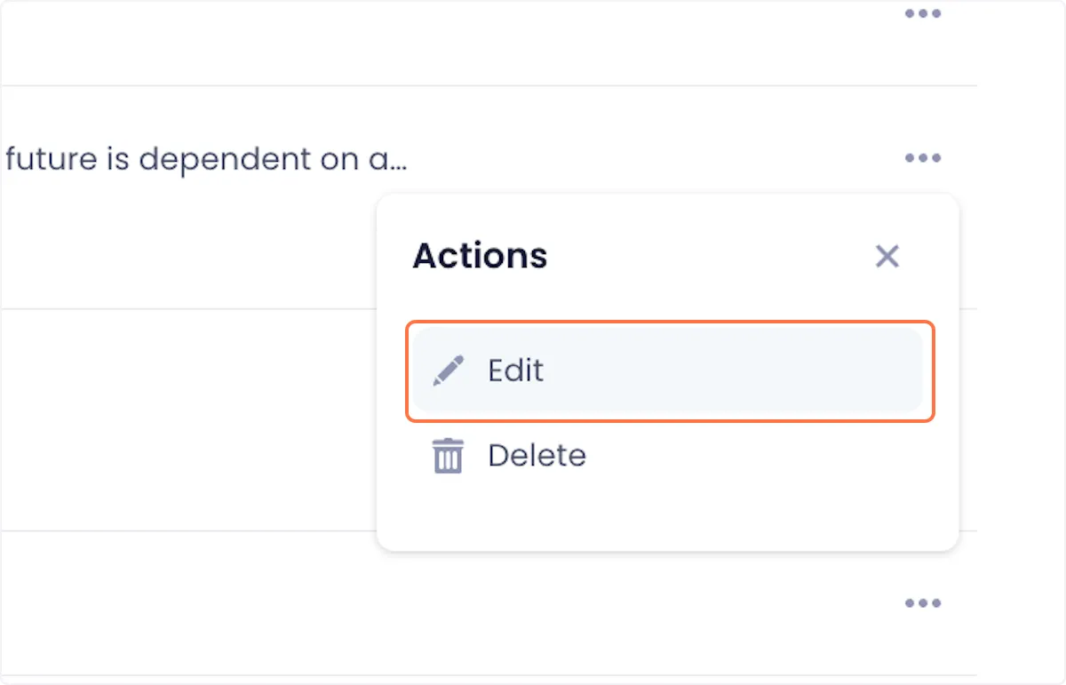 Click on the Edit option.