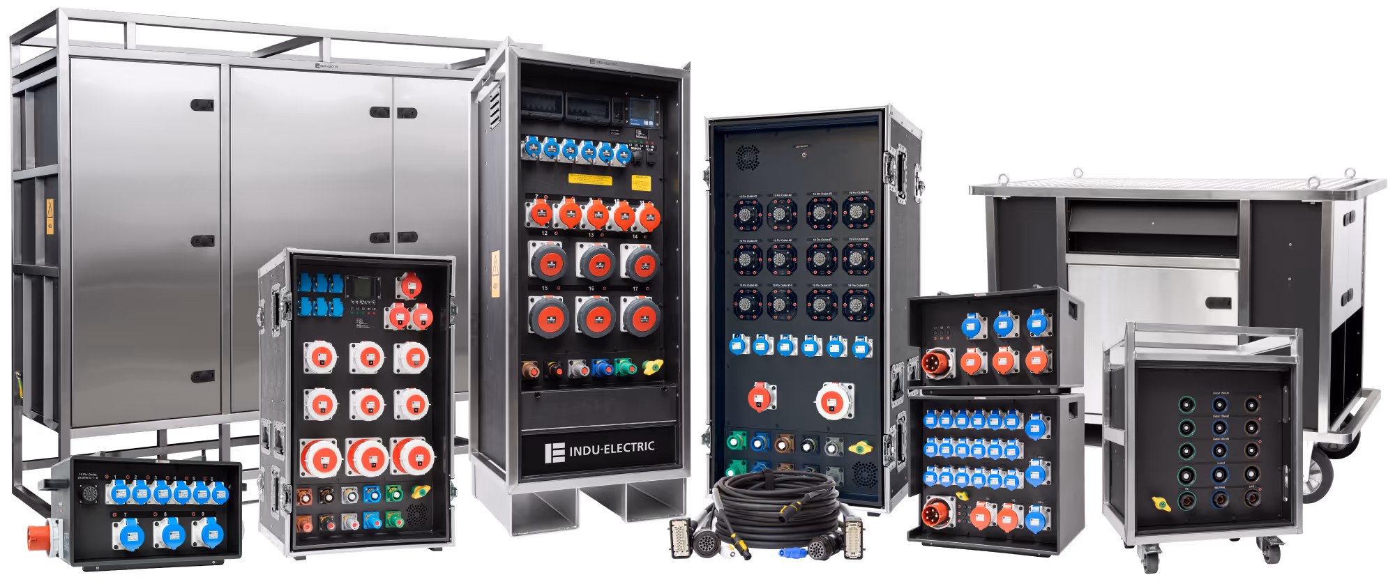 Individually configurable power distribution system made of THERMOLENE® by INDU-ELECTRIC – in use worldwide, suitable for cross-industry applications, robust and long-lasting in various form factors.