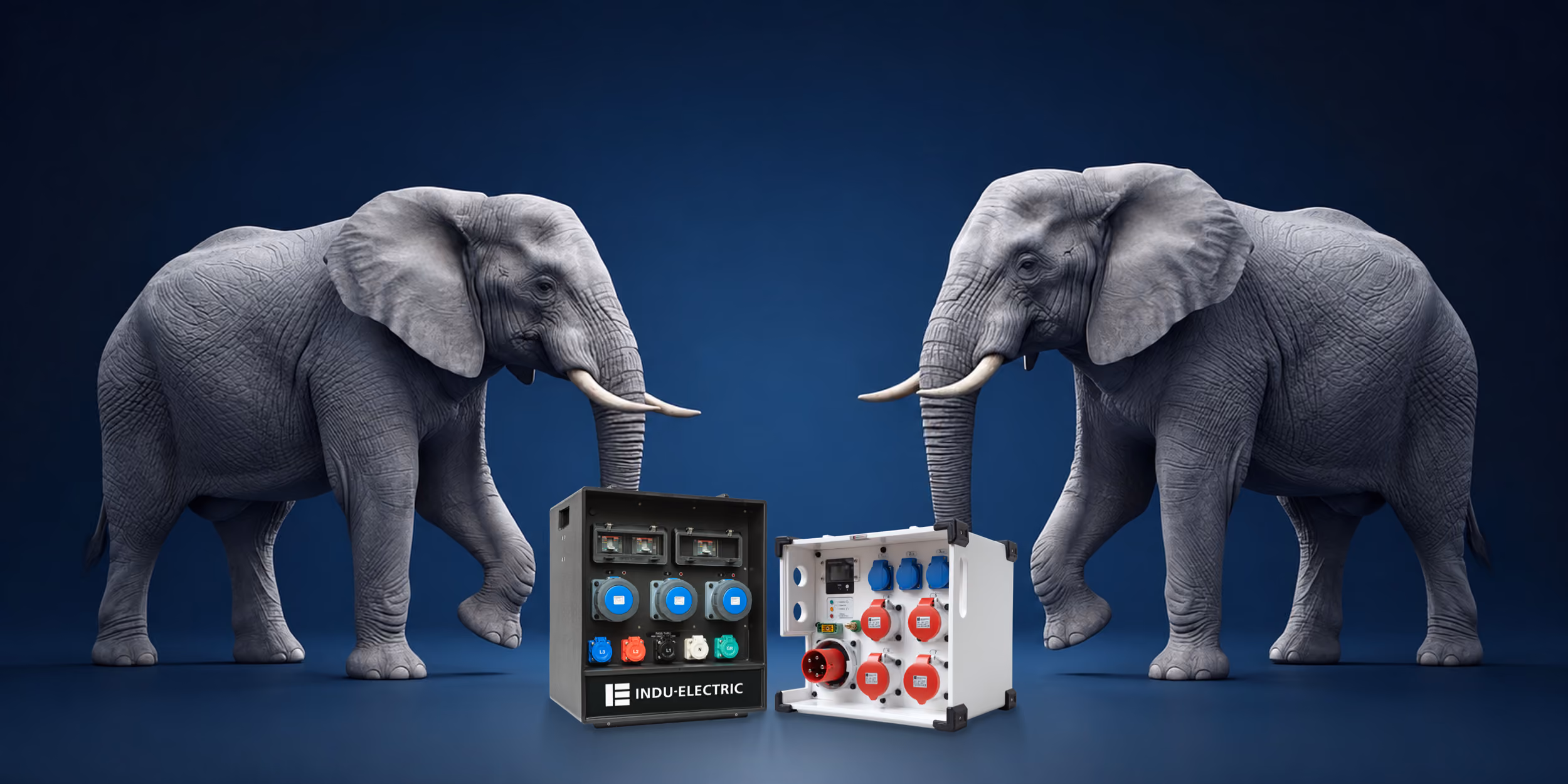 INDUWHITE® und THERMOLENE® von INDU-ELECTRIC – Zwei Gehäusematerialien für professionelle Stromverteiler mit hoher mechanischer Belastbarkeit, Materialstabilität und Langlebigkeit.